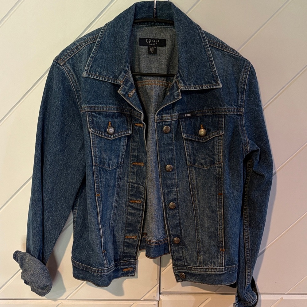 Izod petite small Classic Blue Denim Jacket
